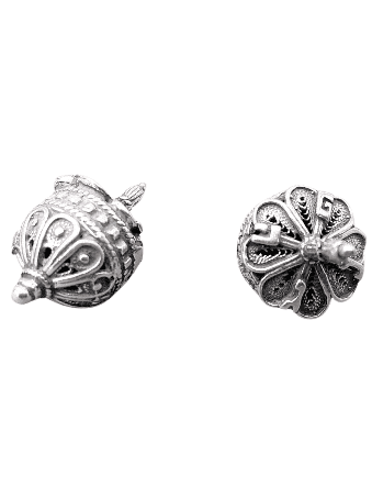 Special Small Handmade Filigree Design Hanukkah Dr , Dreidels , Israel