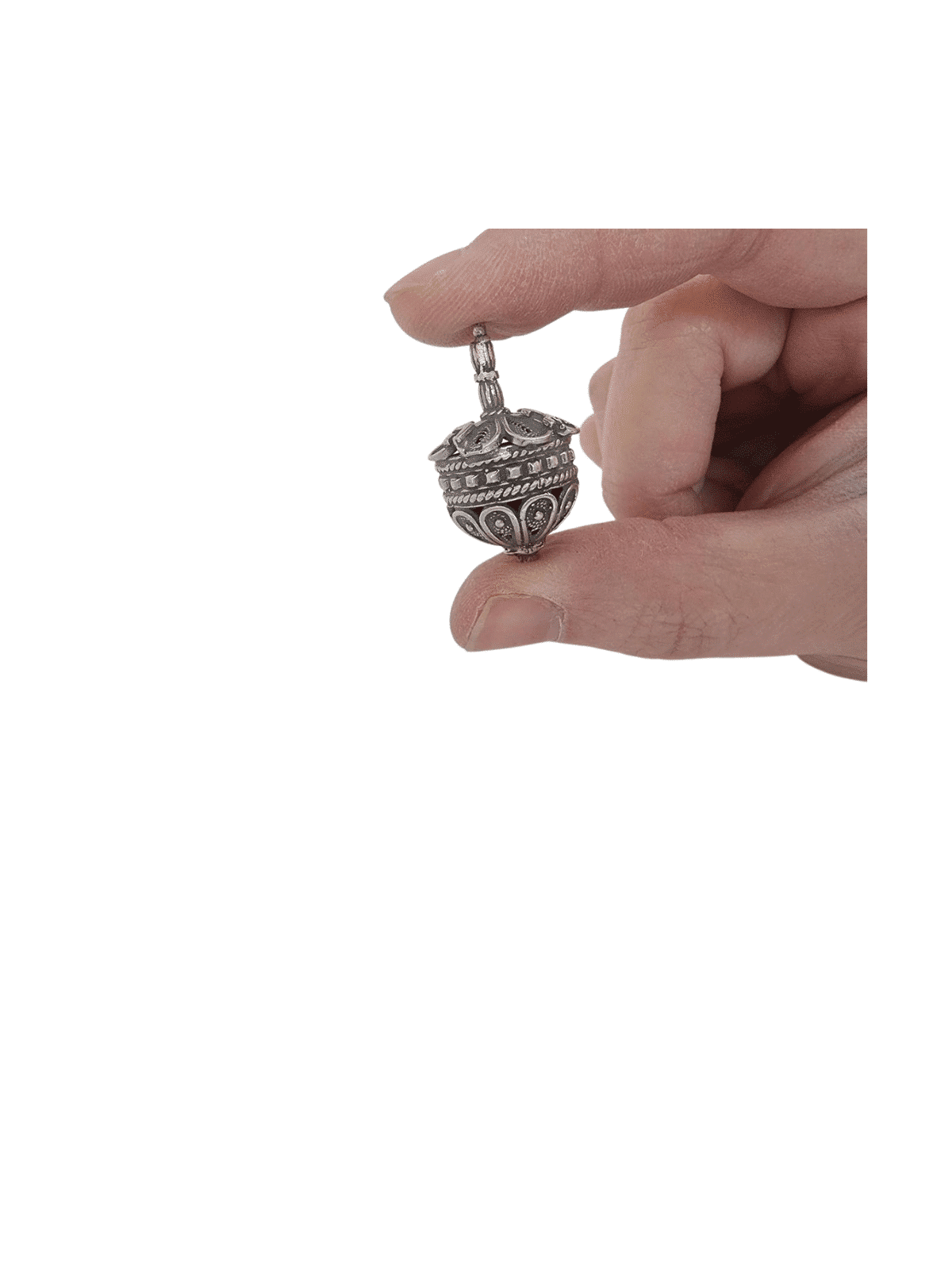 Special Small Handmade Filigree Design Hanukkah Dr , Dreidels , Israel