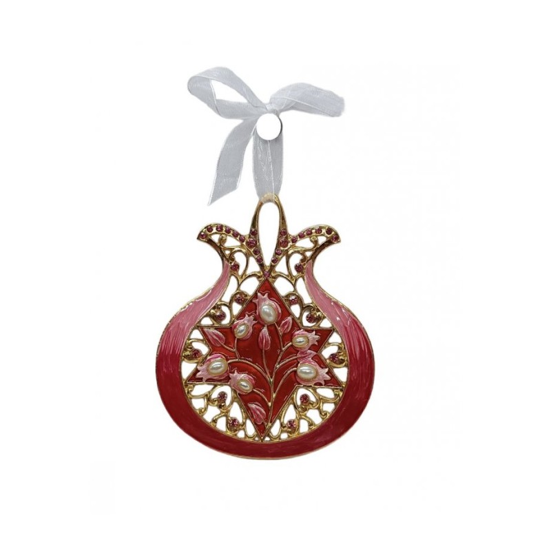 Gleaming Pomegranate Wall Hanging with Crystals Sta... | Wall Hangings