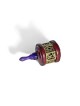 Vintage Large Wood and Brass Dreidel in Deep Red a , Dreidels , Israel
