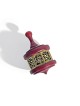 Énorme Dreidel cramoisi en filigrane fabriqué à partir de Solid W , Dreidels , Israël