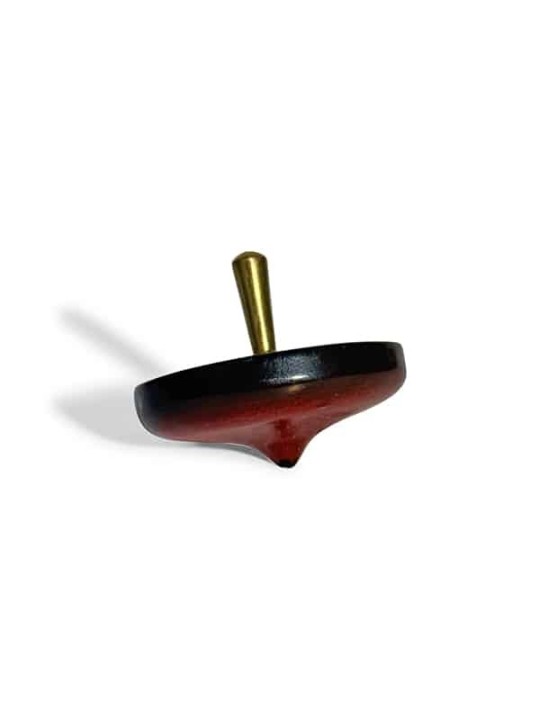 Handcrafted Wooden Dreidel with Brass Handle and S , Dreidels , Israel