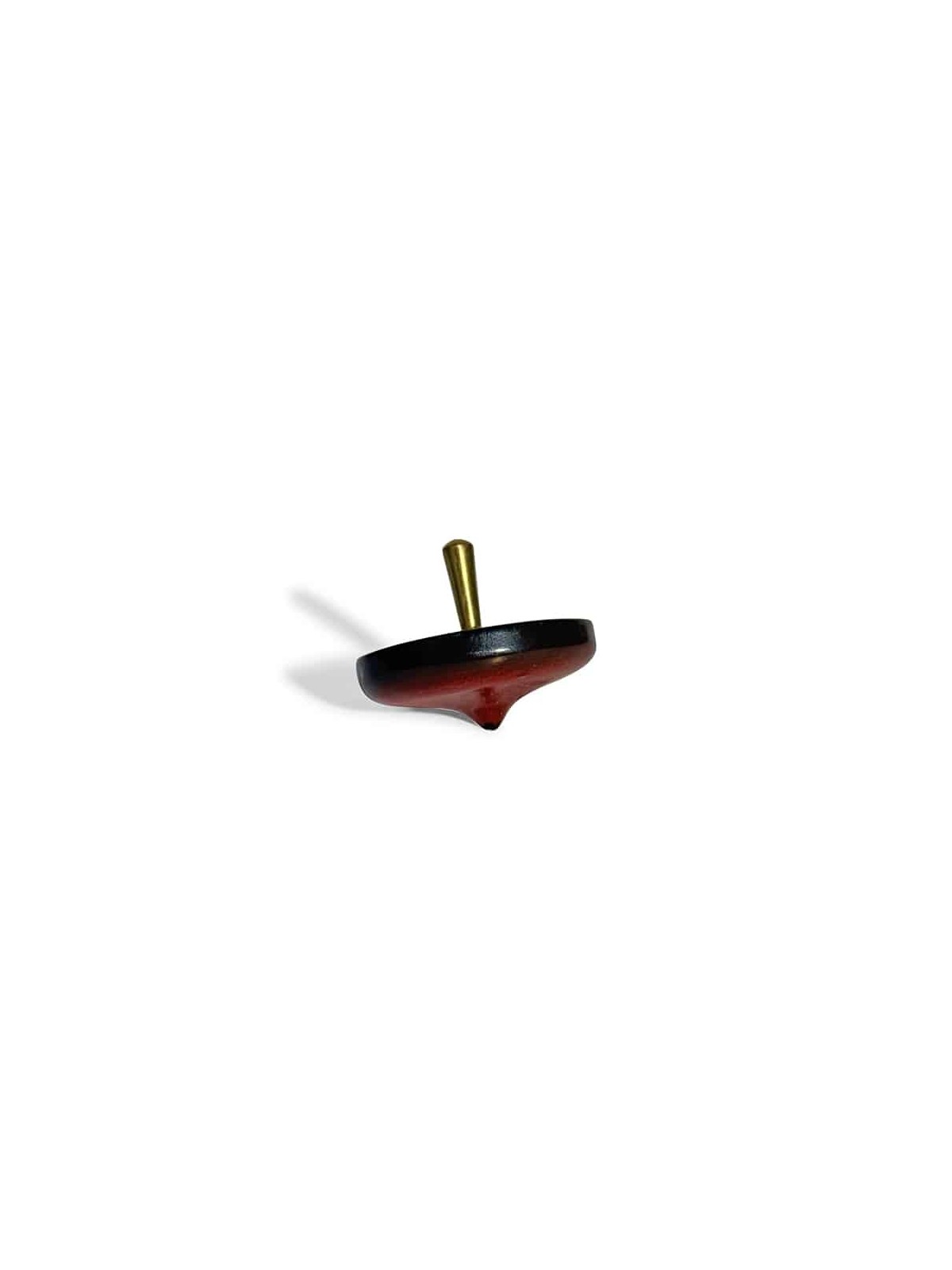 Dreidel en bois fabriqué à la main avec poignée en laiton et S , Dreidels , Israël
