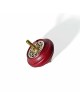 Big Size Black Wooden Dreidel with Silver Filigree , Dreidels , Israel