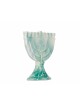 Élégante Menorah en céramique bleue, cadeaux Tu B'Av, Judaica israélienne