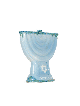 Menorah Hanukkah en céramique avec un Magen David, Menorahs Hanukkah modernes