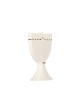 Classic gold Trim Hanukkah Ceramic Menorah , Tu B'Av Gifts , Israeli J