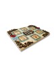 Royal ornaments Wooden Seder Plate , Passover Gifts , Israeli Judaica