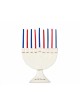 Hanukkah Ceramic Blessing Menorah , Tu B'Av Gifts , Israeli Judaica