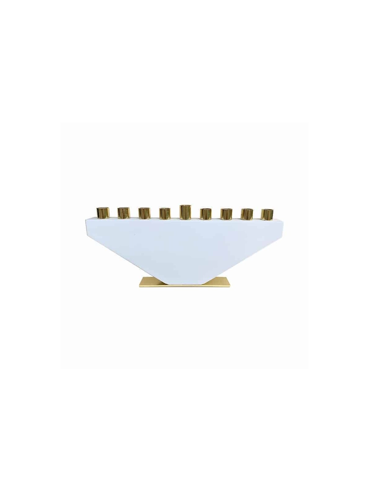Superbe menorah en béton, menorahs modernes de Hanoukka, Judaica israélienne