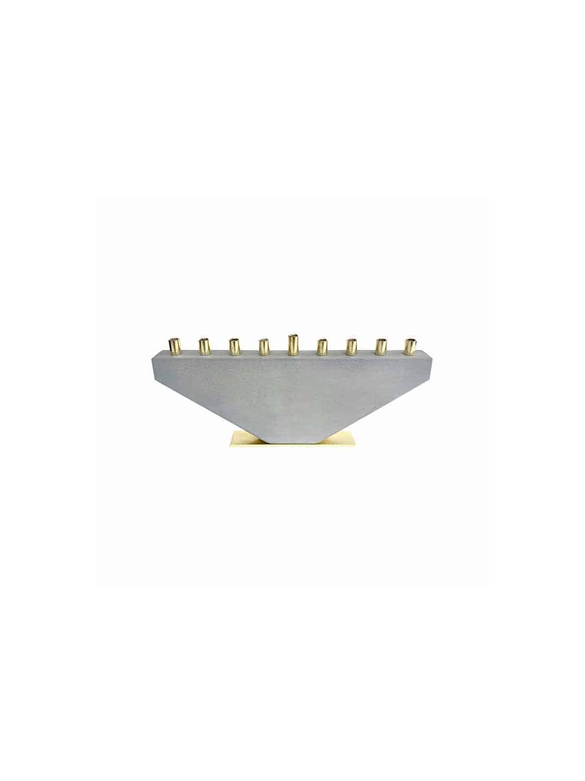 Superbe menorah en béton, menorahs modernes de Hanoukka, Judaica israélienne