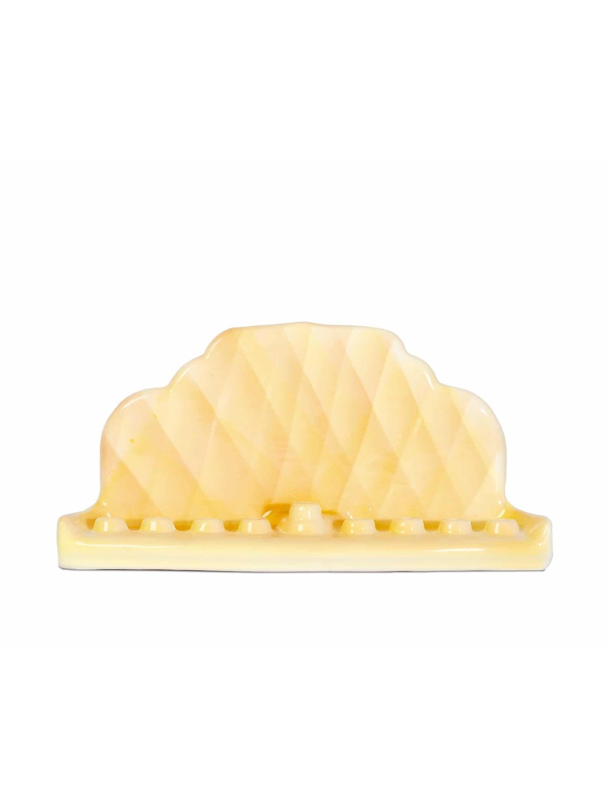 Chanukiah de style antique en jaune, menorahs Hanukkah modernes, israéliennes