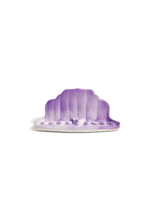 Menorah de Hanoukka violette de style antique, menorahs de Hanoukka modernes, Isr