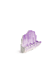Menorah de Hanoukka violette de style antique, menorahs de Hanoukka modernes, Isr