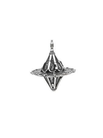 Forme de fleur en argent sterling délicate et spéciale, Dreidels, Israël
