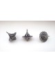 Delicate and Special Sterling Silver Flower Shape  , Dreidels , Israel