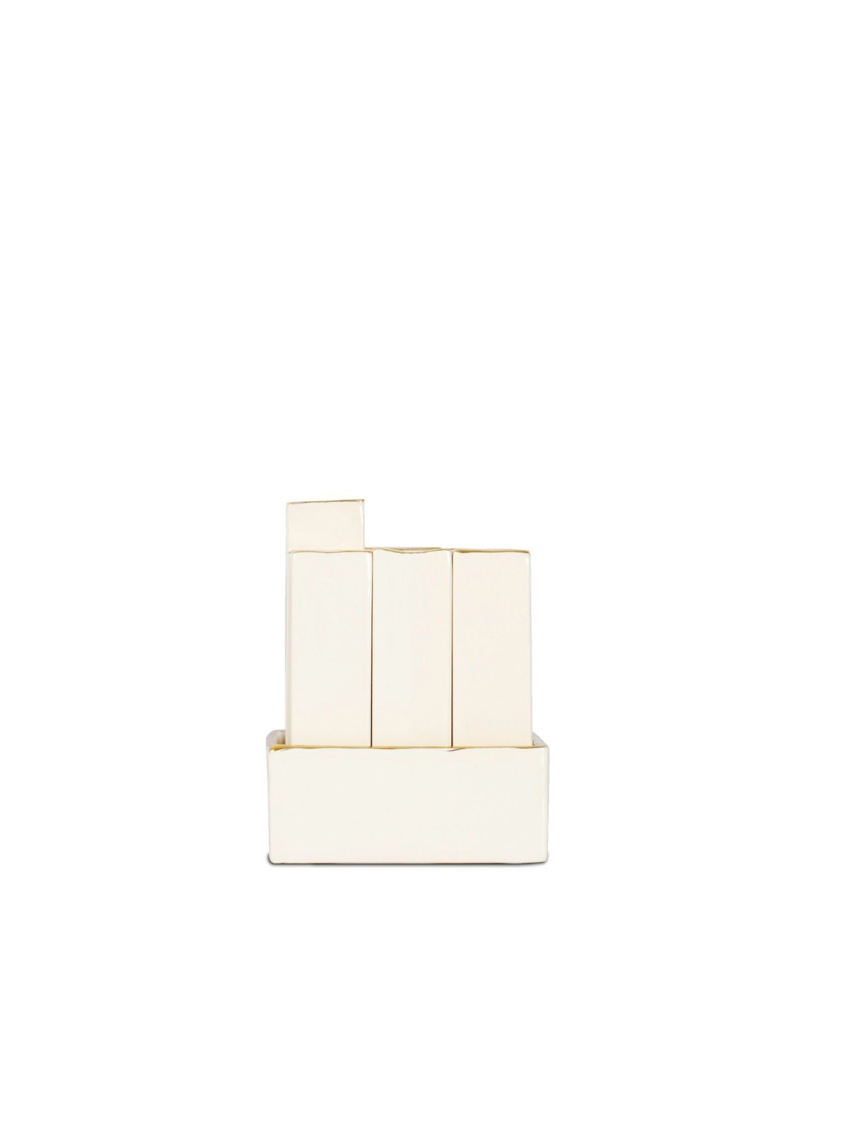 Lego menorah made of Ceramics , Tu B'Av Gifts , Israeli Judaica