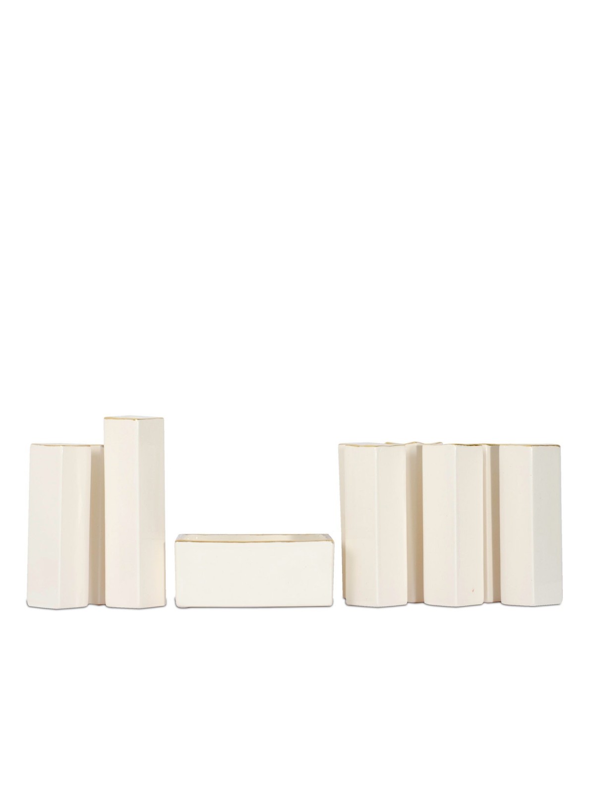 Lego menorah made of Ceramics , Tu B'Av Gifts , Israeli Judaica