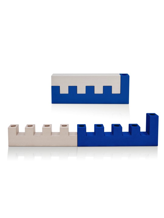 La menorah des murs de Jérusalem en aluminium, cadeaux de mariage juifs, est