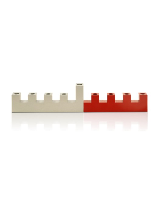 La menorah des murs de Jérusalem en aluminium, cadeaux de mariage juifs, est