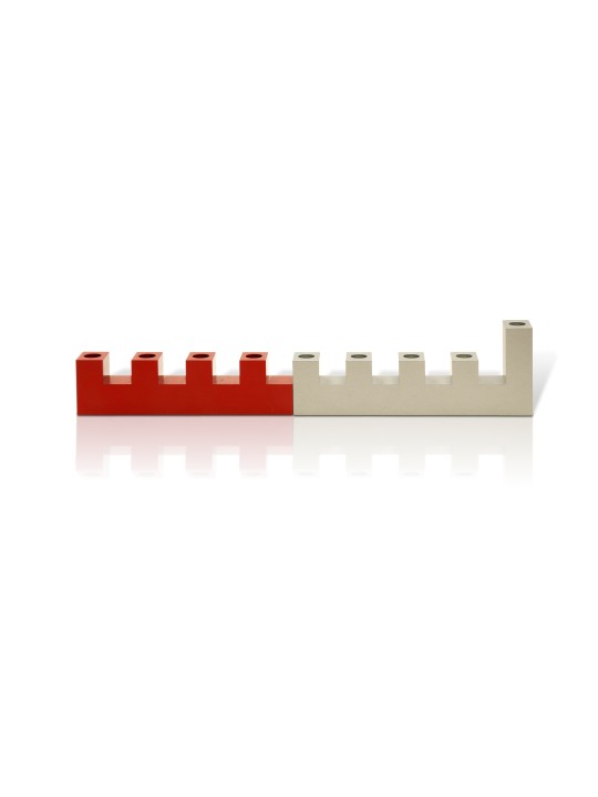 La menorah des murs de Jérusalem en aluminium, cadeaux de mariage juifs, est