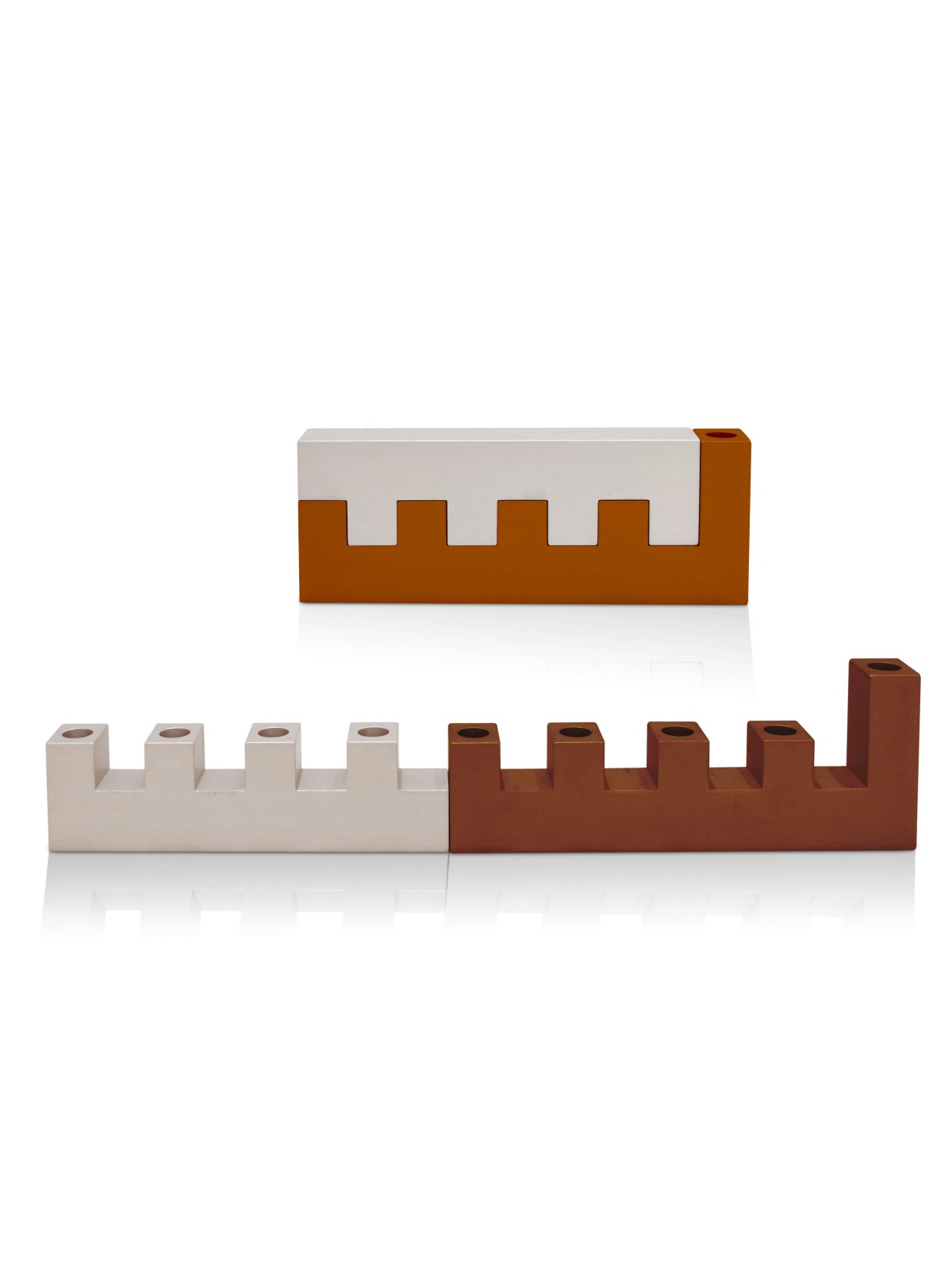 La menorah des murs de Jérusalem en aluminium, cadeaux de mariage juifs, est