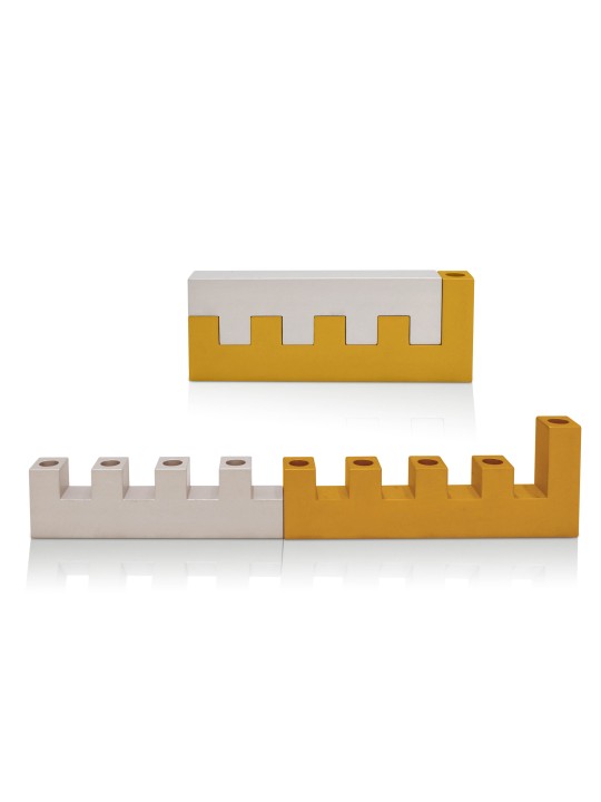 La menorah des murs de Jérusalem en aluminium, cadeaux de mariage juifs, est