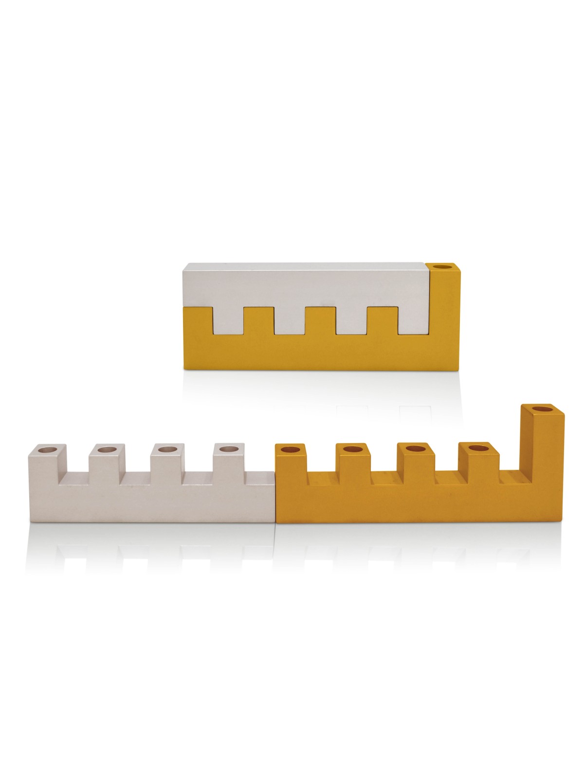 La menorah des murs de Jérusalem en aluminium, cadeaux de mariage juifs, est