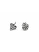 Teardrop conçu méticuleux minuscule argent sterling , Dreidels , Israël