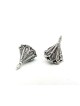 Belle petite forme de cône d’argent Dreidel Yéménite , Dreidels , Israël