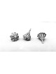Belle petite forme de cône d’argent Dreidel Yéménite , Dreidels , Israël