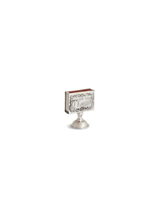 Couverture de boîte d’allumettes en argent sterling avec jambe, cadeaux de Pâque, Ju israélien