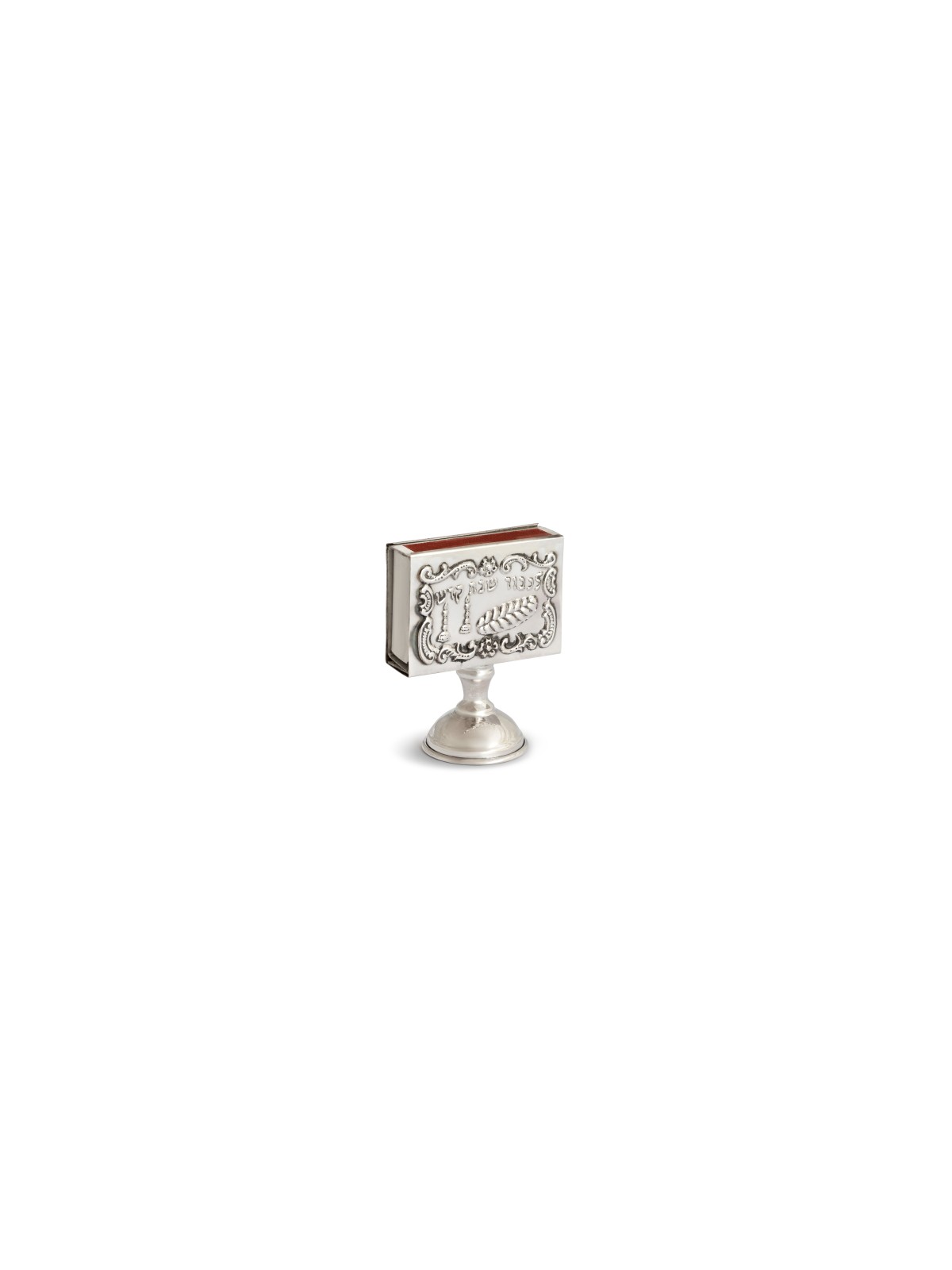 Couverture de boîte d’allumettes en argent sterling avec jambe, cadeaux de Pâque, Ju israélien
