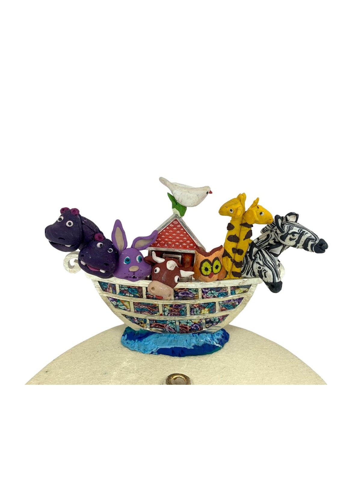 Zoo moderne Menorah Chanukiah multicolore, Menorahs colorées de Hanoukka
