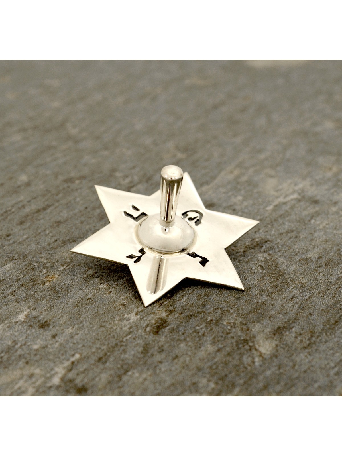 Étoile de David Dreidel avec lettres hébraïques, Dreidels, Judaica israélienne
