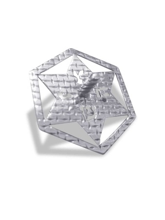 Étoile martelée de David Hollow Dreidel , Dreidels , Judaica israélienne