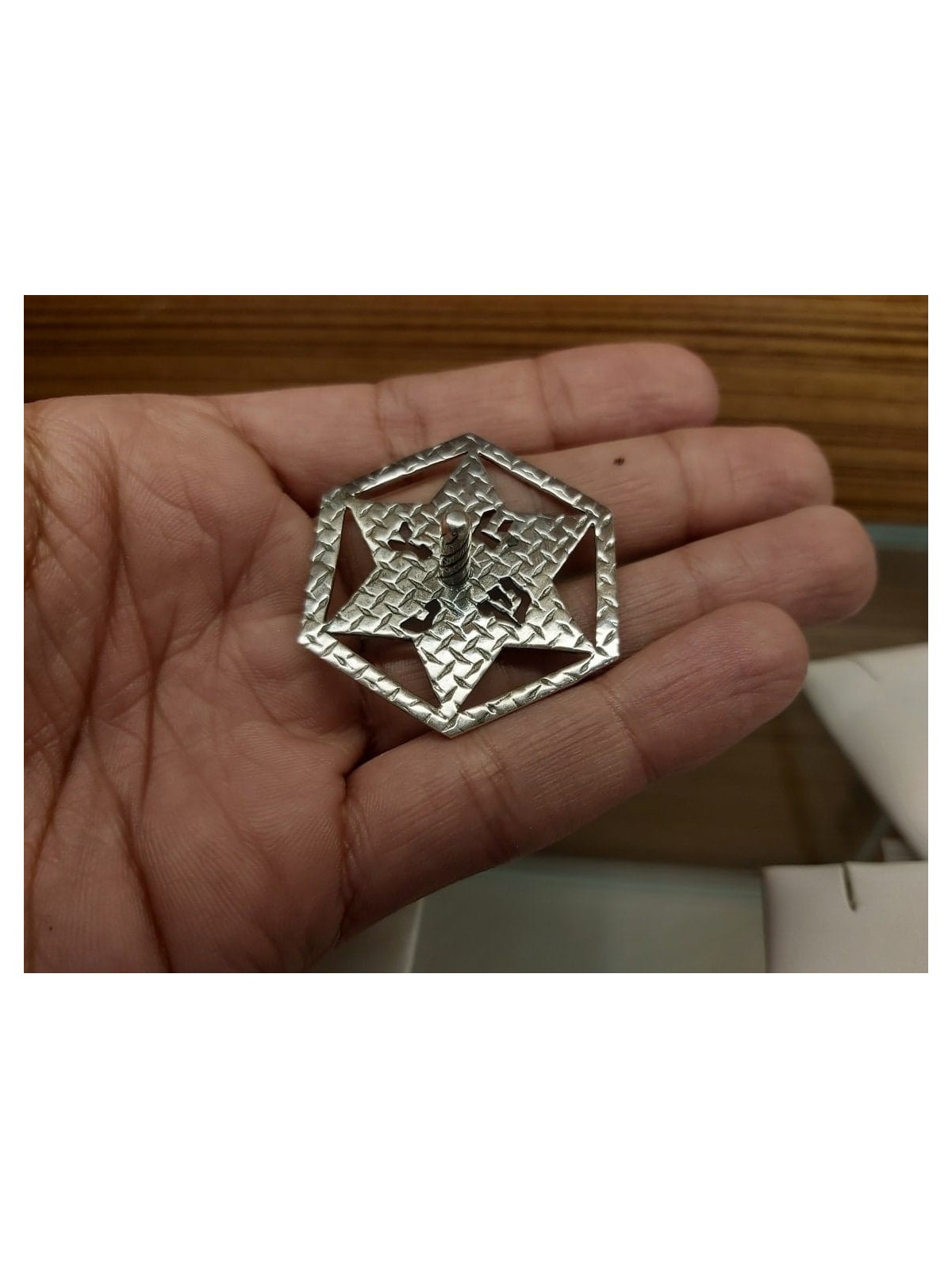 Étoile martelée de David Hollow Dreidel , Dreidels , Judaica israélienne