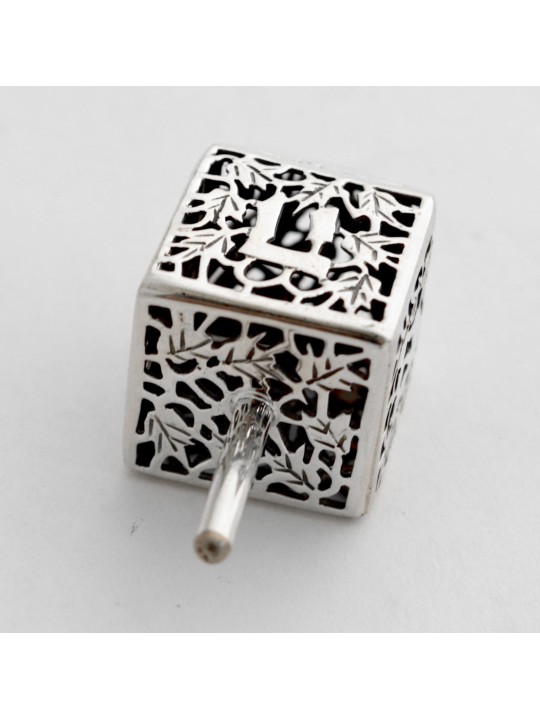 Dreidel en argent sterling inspiré de la nature, Dreidels, Judaica israélien