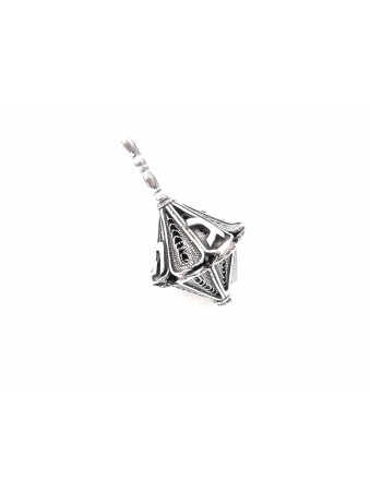 Merveilleux cône Dreidel en argent pur en forme de fil, Dreidels, Israël