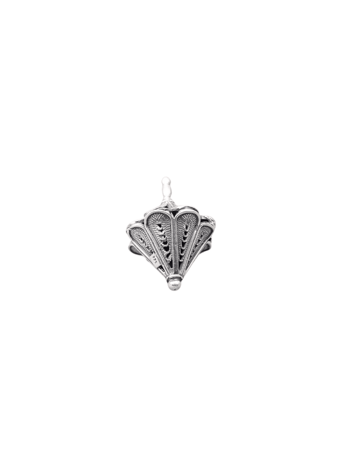 Merveilleux cône Dreidel en argent pur en forme de fil, Dreidels, Israël