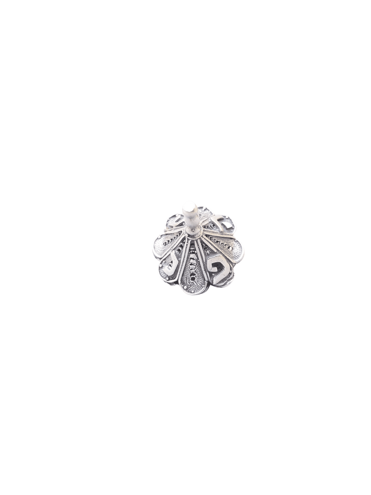 Merveilleux cône Dreidel en argent pur en forme de fil, Dreidels, Israël