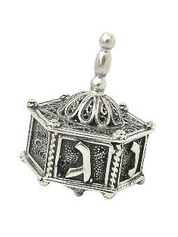 Carrousel conçu à la main en argent sterling spécial, Dreidels, Israël