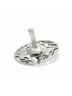Dreidel en argent sterling avec bénédiction de Hanoukka, Dreidels, Ju israélien