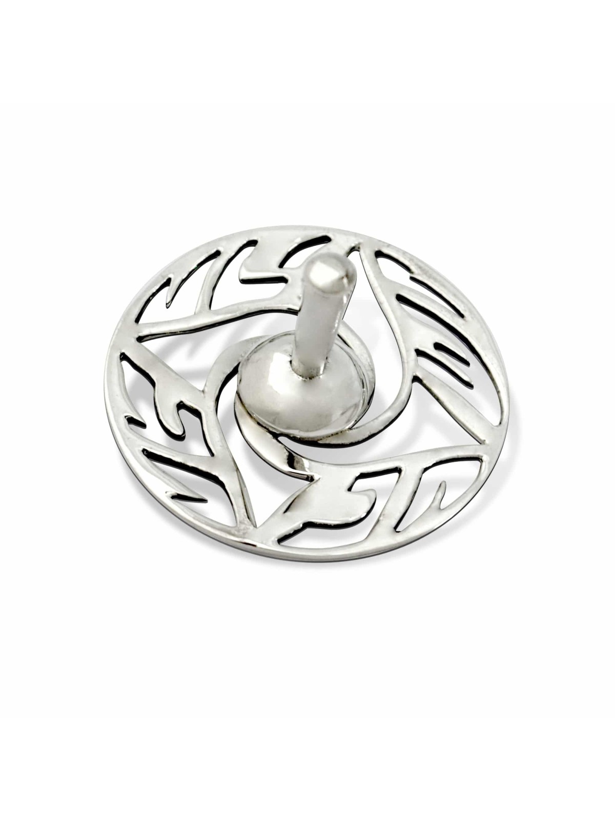 Dreidel en argent sterling avec bénédiction de Hanoukka, Dreidels, Ju israélien