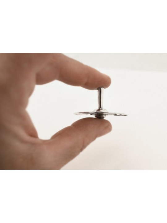 Dreidel en argent sterling avec bénédiction de Hanoukka, Dreidels, Ju israélien