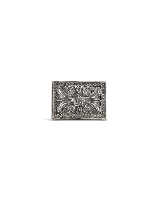 Sterling Silver Matchbox with Filigree & Blessing , Passover Gifts , I