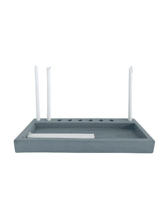 Flat Concrete Hanukkah Menorah , Modern Hanukkah Menorahs , Israeli Ju