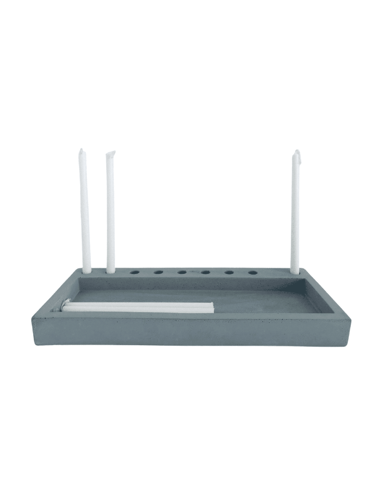 Flat Concrete Hanukkah Menorah , Modern Hanukkah Menorahs , Israeli Ju
