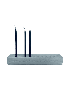 Elegant Rectangular Custom Colors Concrete Hanukka , Modern Hanukkah M