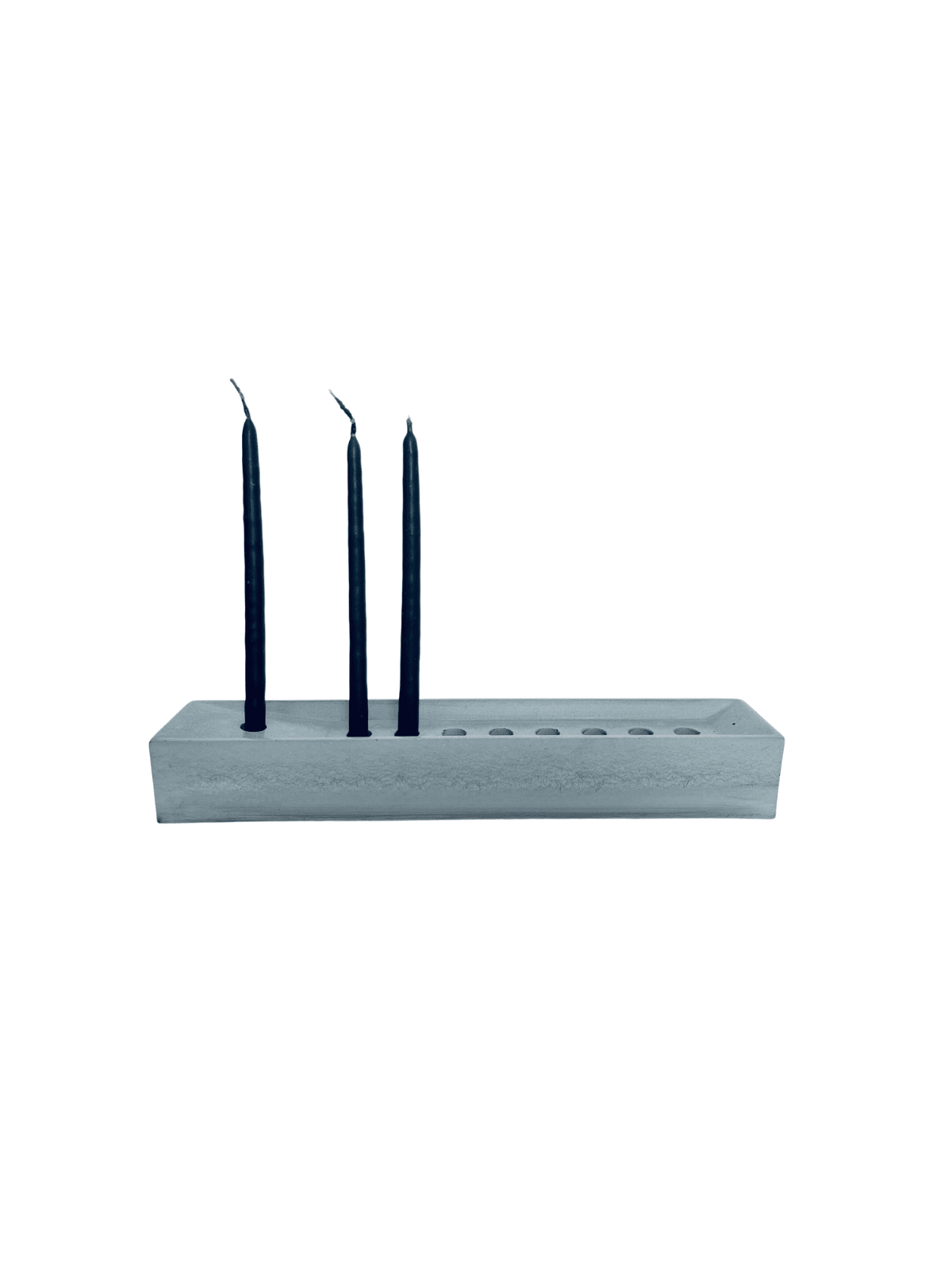 Elegant Rectangular Custom Colors Concrete Hanukka , Modern Hanukkah M